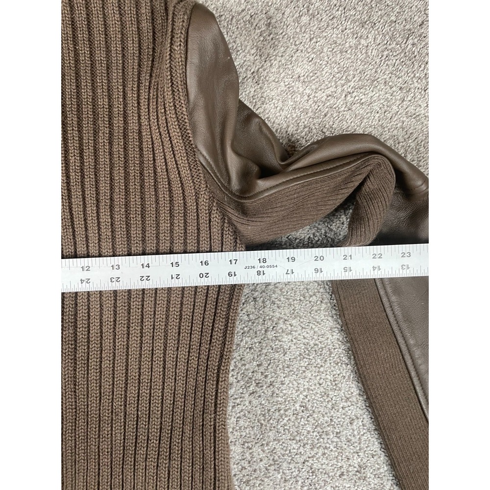 Emu Jacket Womens Small Sweater Moto Sheepskin Wool Australia Full Zip Stretch - Picture 5 of 8